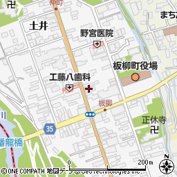 みちのく銀行板柳南支店 ＡＴＭ周辺の地図