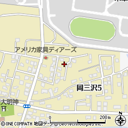 青森県三沢市岡三沢5丁目29-11周辺の地図