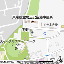 三沢空港ターミナル到着口周辺の地図