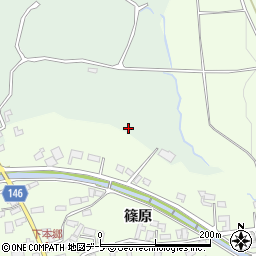 青森県青森市浪岡大字吉内山下206周辺の地図