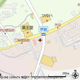 青森県上北郡七戸町笊田23周辺の地図