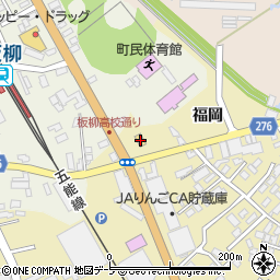 ローソン板柳辻福岡店周辺の地図