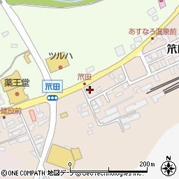 青森県上北郡七戸町笊田34-5周辺の地図