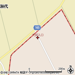 大洞入口周辺の地図