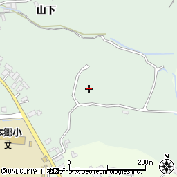 青森県青森市浪岡大字吉内山下92周辺の地図
