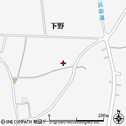 青森県三沢市三沢下野周辺の地図