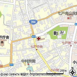 七戸郵便局周辺の地図