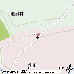 作田周辺の地図
