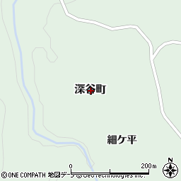 青森県西津軽郡鰺ヶ沢町深谷町周辺の地図