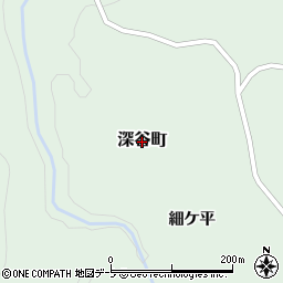 青森県鰺ヶ沢町（西津軽郡）深谷町周辺の地図