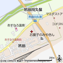 青森県上北郡七戸町笊田72周辺の地図