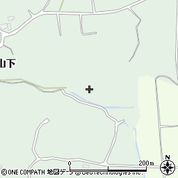 青森県青森市浪岡大字吉内山下110周辺の地図