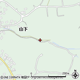 青森県青森市浪岡大字吉内山下111周辺の地図