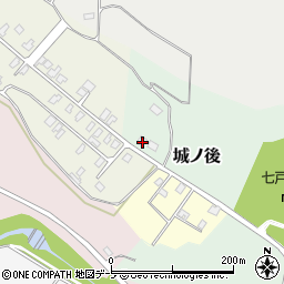 青森県上北郡七戸町城ノ後1周辺の地図