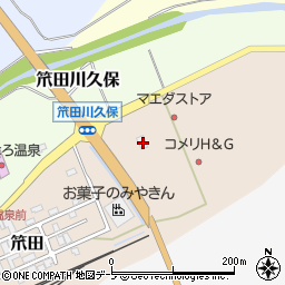 青森県上北郡七戸町笊田80-1周辺の地図