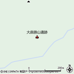 青森県弘前市大森勝山495周辺の地図