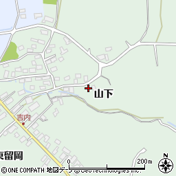 青森県青森市浪岡大字吉内山下61周辺の地図