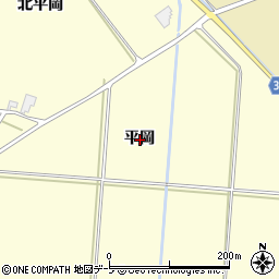 青森県南津軽郡藤崎町俵舛平岡周辺の地図