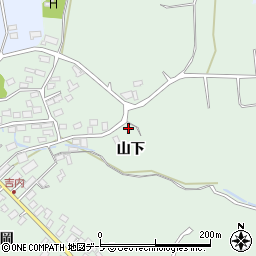 青森県青森市浪岡大字吉内山下57周辺の地図