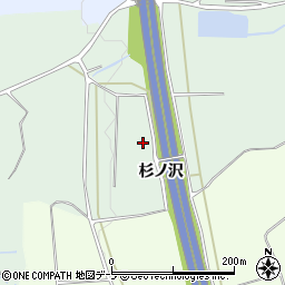 青森県青森市浪岡大字吉内（杉ノ沢）周辺の地図