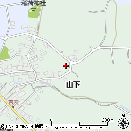 青森県青森市浪岡大字吉内山下46周辺の地図