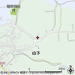 青森県青森市浪岡大字吉内山下134-5周辺の地図