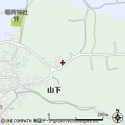青森県青森市浪岡大字吉内山下133周辺の地図