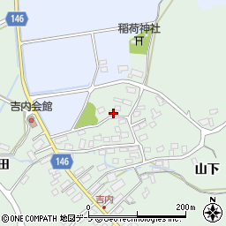 青森県青森市浪岡大字吉内山下31周辺の地図