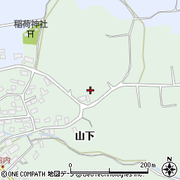 青森県青森市浪岡大字吉内山下134-2周辺の地図