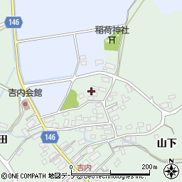 青森県青森市浪岡大字吉内山下34周辺の地図