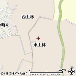青森県北津軽郡板柳町太田東上林周辺の地図