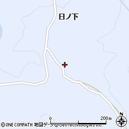 青森県西津軽郡鰺ヶ沢町芦萢町日ノ下3周辺の地図