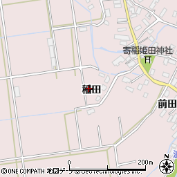 青森県青森市浪岡大字銀（稲田）周辺の地図