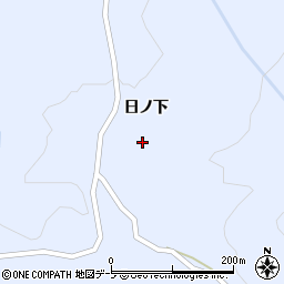 青森県西津軽郡鰺ヶ沢町芦萢町日ノ下24周辺の地図
