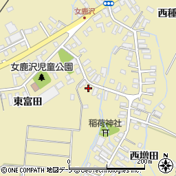 青森県青森市浪岡大字女鹿沢東富田45周辺の地図