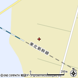 青森県上北郡東北町大浦菅林周辺の地図