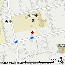 青森県上北郡七戸町天王122周辺の地図