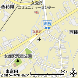青森県青森市浪岡大字女鹿沢東富田3周辺の地図