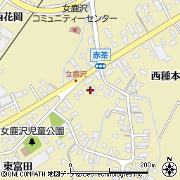 青森県青森市浪岡大字女鹿沢東富田1周辺の地図