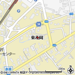 青森県青森市浪岡大字女鹿沢（東花岡）周辺の地図