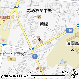 日本郵便浪岡郵便局周辺の地図
