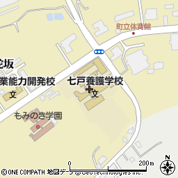 青森県立七戸養護学校周辺の地図