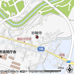妙輪寺周辺の地図