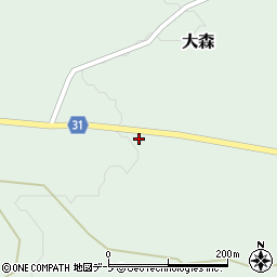 青森県弘前市大森勝山54周辺の地図