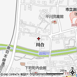 青森県青森市浪岡大字浪岡川合42周辺の地図