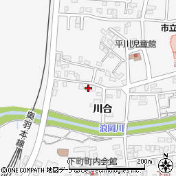 青森県青森市浪岡大字浪岡川合42-13周辺の地図