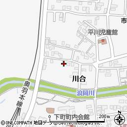 青森県青森市浪岡大字浪岡川合42-1周辺の地図