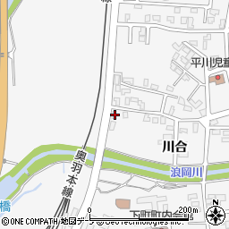 青森県青森市浪岡大字浪岡川合42-24周辺の地図