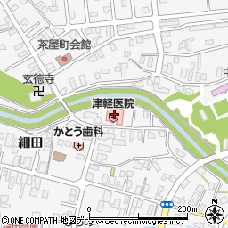 津軽医院周辺の地図