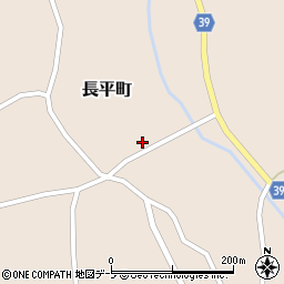 青森県西津軽郡鰺ヶ沢町長平町乙音羽山周辺の地図